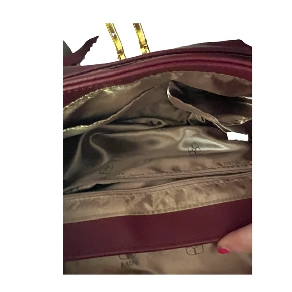 Inman genuine smooth leather and suede shoulder /crossbody handbag - Picture 9 of 9